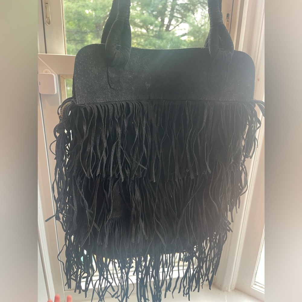 Suede Handbag